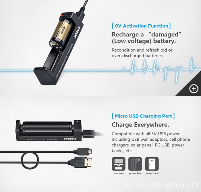 2017 HOT Xtar Mc1 Battery Charger