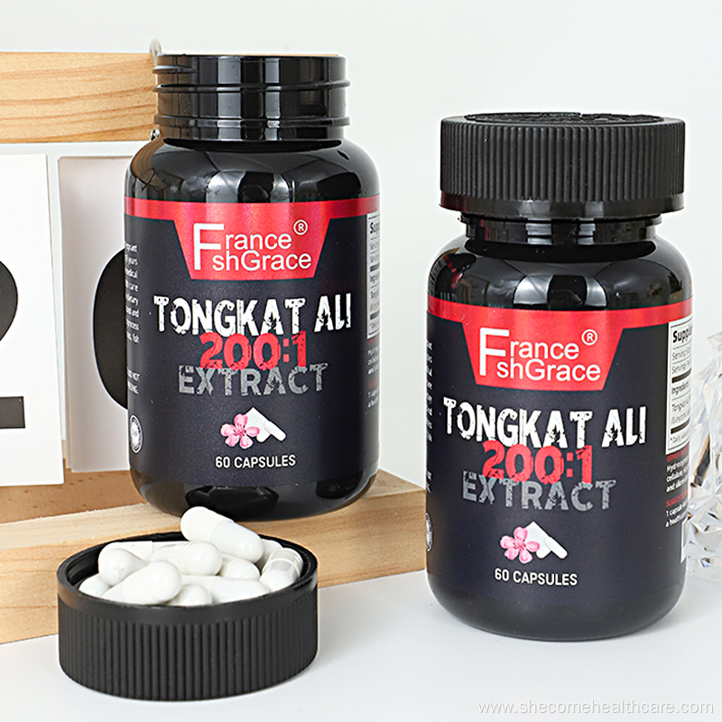 Vegetarian 60Caps Extract Tongkat Ali Capsules for Men