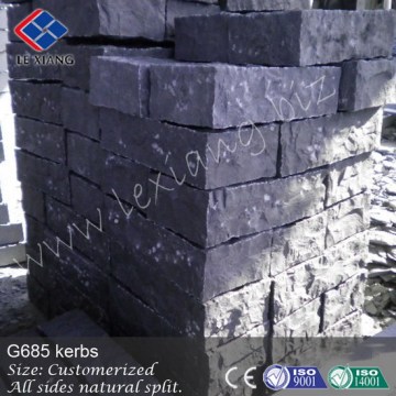 G685 balck basalt kerbstone