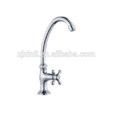 Deck Mount Zinc Cold Water Tap, Polish and Chrome Finish