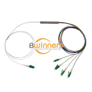 أنبوب فولاذي 1x4 LC / APC Ftth Splitter