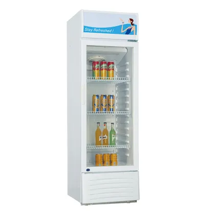 256L LED Display Single Door Showcase for Pepsi Beverage Cooler from Chinese Manufacturer