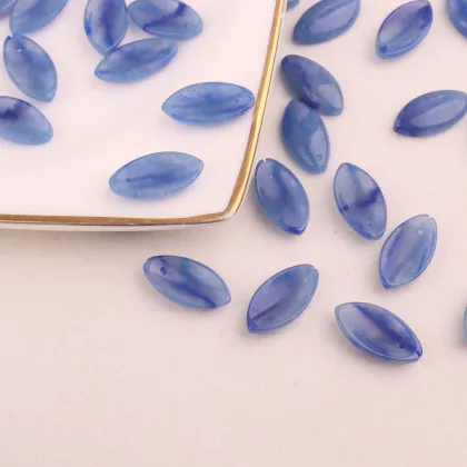 Natural Horse Eye Shaped Blue Aventurine Stone Jewelry