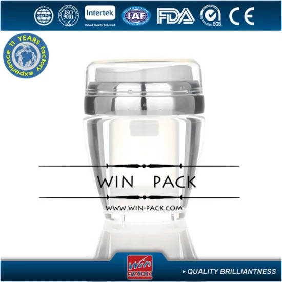 50g clear airless jar, 30g 50g acrylic airless jar,wine shape airless cream jar manufacturer,free samples