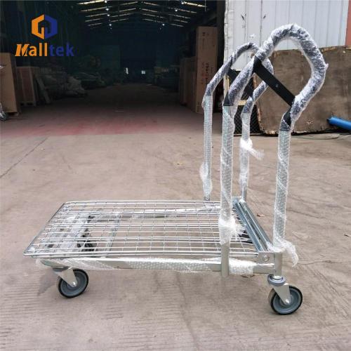 4 wheels Warehouse logistics metal furniture trolley