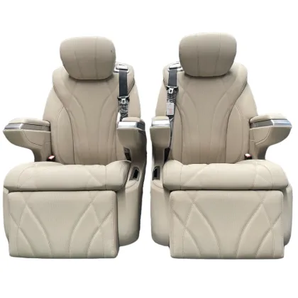 KIMSSY Rambler Limousine Chair for Toyota Coaster - Business Car Seats with Leg Rest