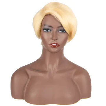 Rebecca Fashion Blonde 613 Short Human Hair Wigs Wholesale Cheap Cut Short Human hair Wigs For Black Woman 100 human hair wigs
