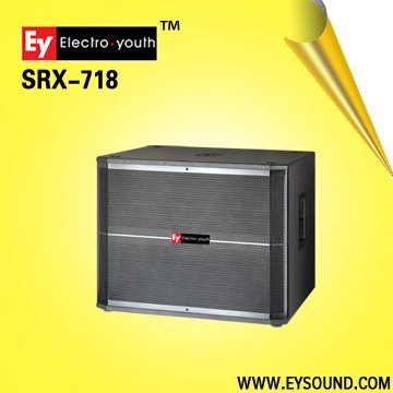 professional stage audio single 18'' subwoofer SRX718