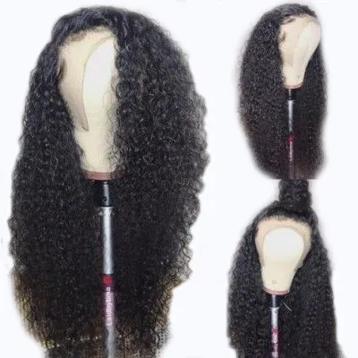 Wholesale Virgin Hair Vendors Brazilian Cuticle Aligned Raw Virgin Human Hair Full Lace Wig Deep Human Lace Wig For Black Women