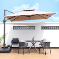 LED büyük boyutlu şemsiye parasol metal 3m Dia güneş paneli veranda restoran şemsiyesi açık bahçe doğası toptan plaj şemsiyeleri