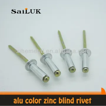 Open type aluminum domed head blind rivet