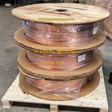 Motor winding square copper tubing coil
