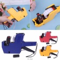 Hot MX-5500 8 Digits Price Tag Gun Labeler Labeller Stickers Label Paper +2 Ink Roll Manual Pricing Machine Random Color