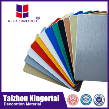 Alucoworld cheap CE Certified pe coating brush finshing aluminium composite panel