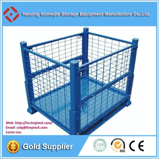 Hot Sale Foldable Steel Industrial Wire Mesh Storage Pallet Bin