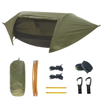Double Layer Camping Hammock Tent with Mosquito Net