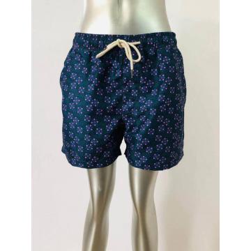 Vintage pattern men's beach shorts