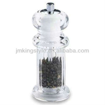 5.5" manual Acrylic salt and pepper mill