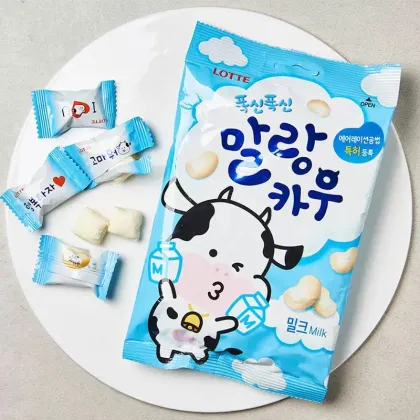 Delicious LOTTE Milk Marshmallow Candy