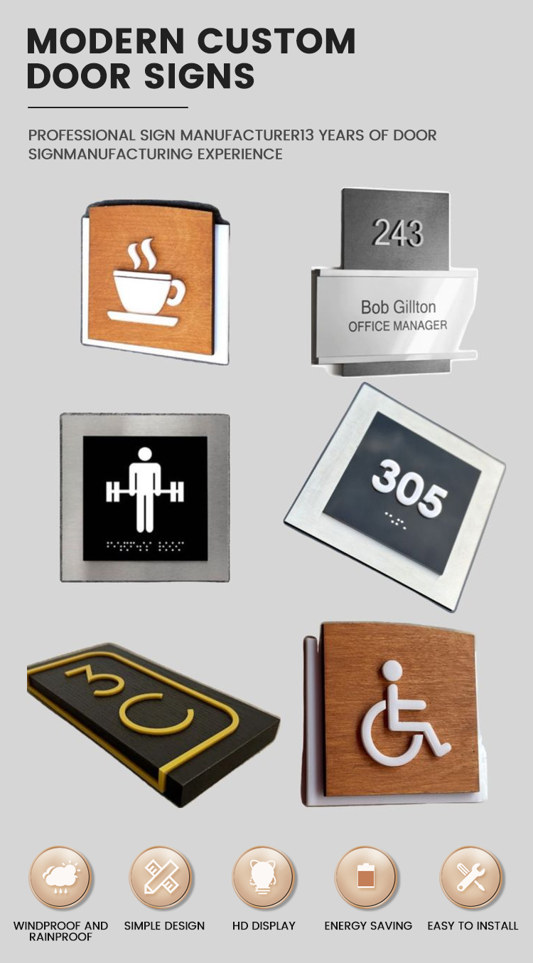 Doar Sign Size Customizable Hotel 'do Not Disturb' Button Door Plates, Apartment Room ...