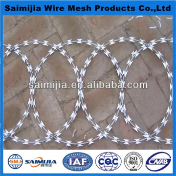 plastic concertina razor barbed wire fenceing