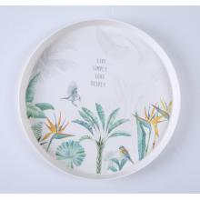 plant round serving tray for indoor and outdoor