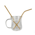 Elegant Gold Food Grade Stainless Steel Drinking Straws