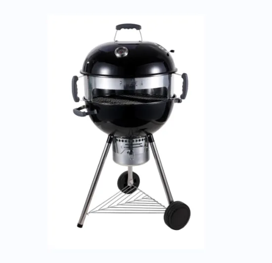 Outdoor Kettle BBQ with pizza ring Charcoal Grill Pizza Oven