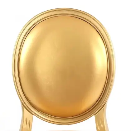 Gold Louis Ghost Resin Stackable Banquet Chairs for Events