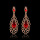 Gold Plated Rhinestone Earrings Tear Drop-shaped Earrings