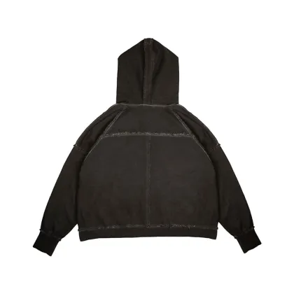 Men's Cotton Sun Faded Embroidered Hoodie