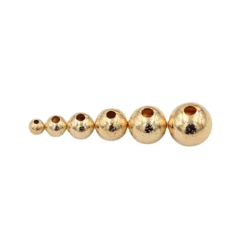 Hot Sale 14K Gold Filled Frosted Spacer Beads for Jewelry and Bracelet Making