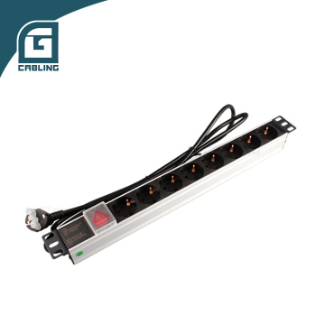 OEM 2U P33 Intelligent Managed Metered Power Cable Smart PDU with Environmental Monitoring Sensor