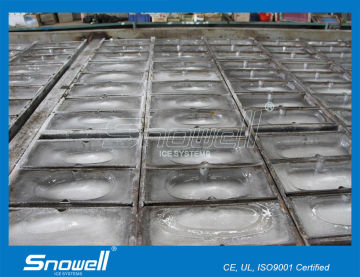 10ton/day Large Capacity Block Ice Machines For Fishing Industry , Screw Compressor
