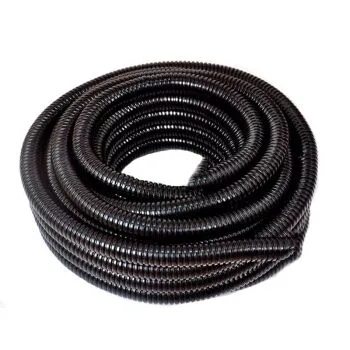 Black Flexible Corrugated Hose Pipe for Electrical Wires