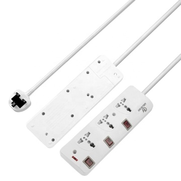 Hot Sale 3M Desktop Extension Socket met individuele schakelaar - Multi -Power Strip (UK/US/EU -pluggen)