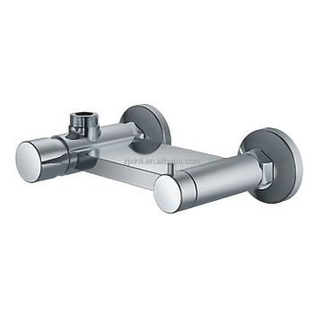 X10273 Chrome Finish Wall-Mounted Self-Closing Time Delay Bath Mixer in Brass