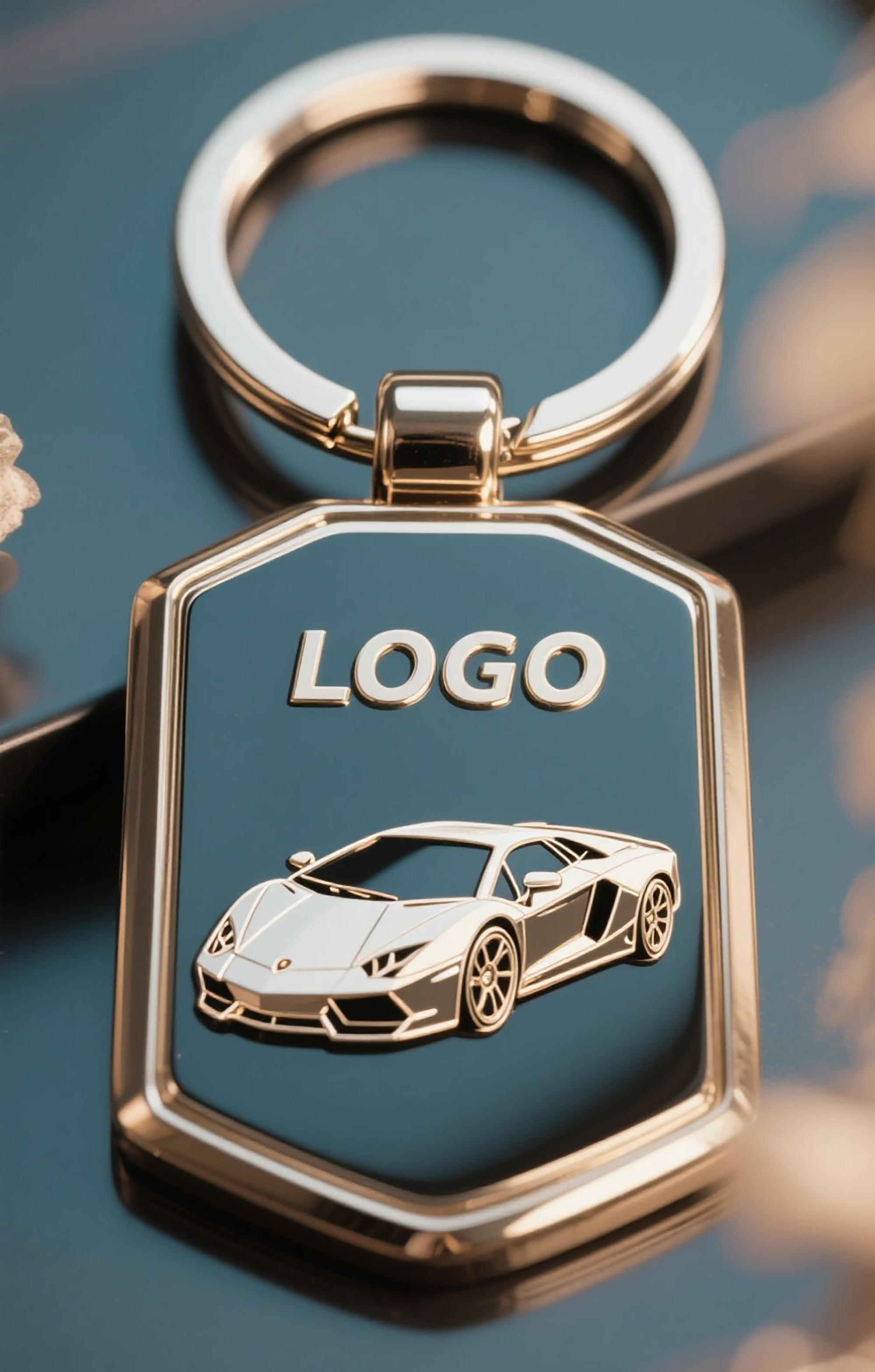 Custom Metal Keychain with Personalized Design