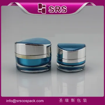 SRS supply 15g 30g 50g empty plastic herbal lightening cream jar