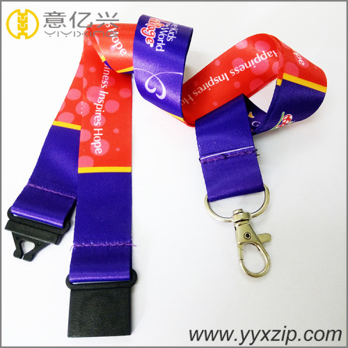 Nylon Lanyard Custom Nylon Charm Sceen Printed Lanyards Manufactory