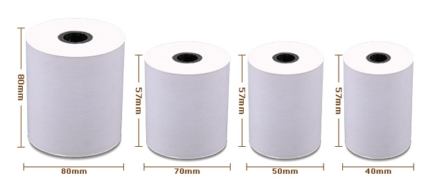 thermal paper roll with different size