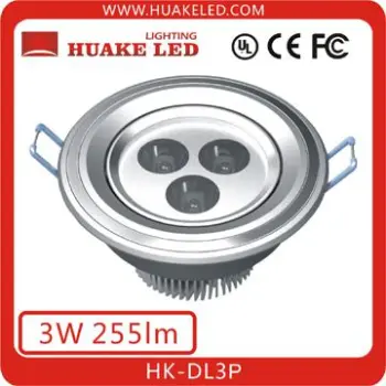 CE PSE FCC Certified 2800-3400K 250lm 80Ra 3w LED Downlight