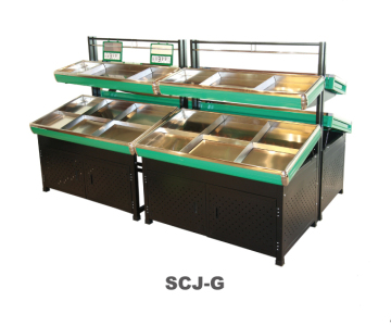 Top quality supermarket vegetable shelving