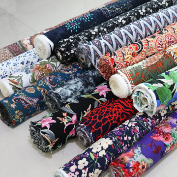 Custom Printed Woven 100% Viscose Rayon Fabric