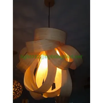 Indoor decorative wooden pendant lamp/wooden pendant lamps supplier
