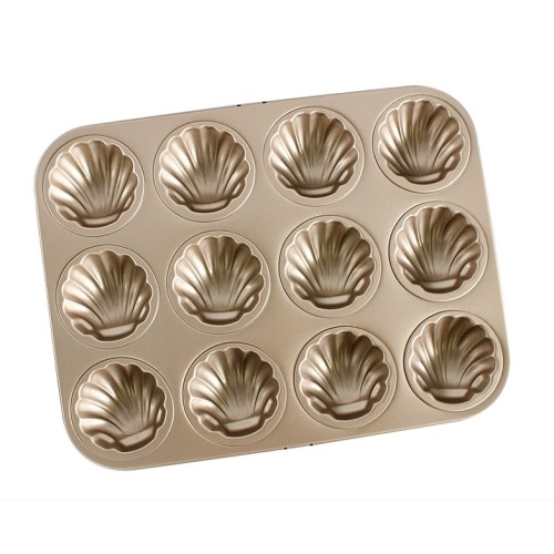 China 12 Cavity Madeleine Shell Baking Pan Supplier