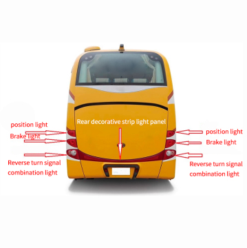 ZK6100H Series Bus Lamps: 24V Rear Tail Lights, Reverse Brake Lights, and Decorative Lights