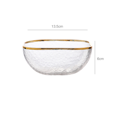 Custom Wholesale Glass Bowl Set Dinnerware Beautiful Glass Cherry Dish plate