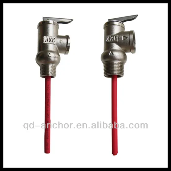 Temperature and Pressure Relief valve with nickel plated