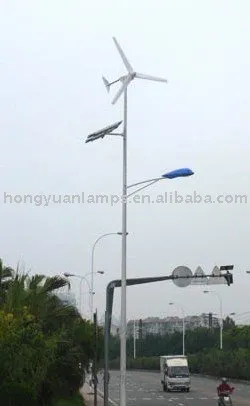 Middle mast wind-solar hybrid light pole